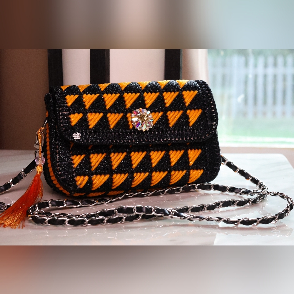 Crochet crossbody bag